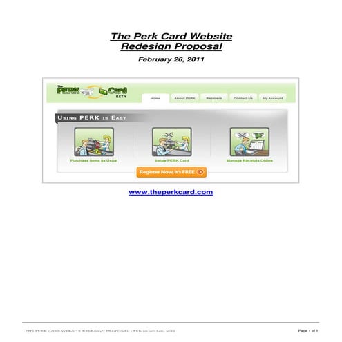 The perk card website redesign proposal   feb 26 2011