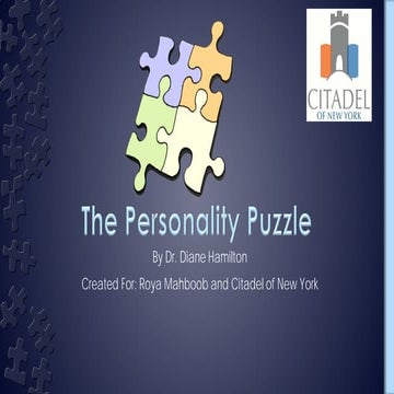 The Personality Puzzle