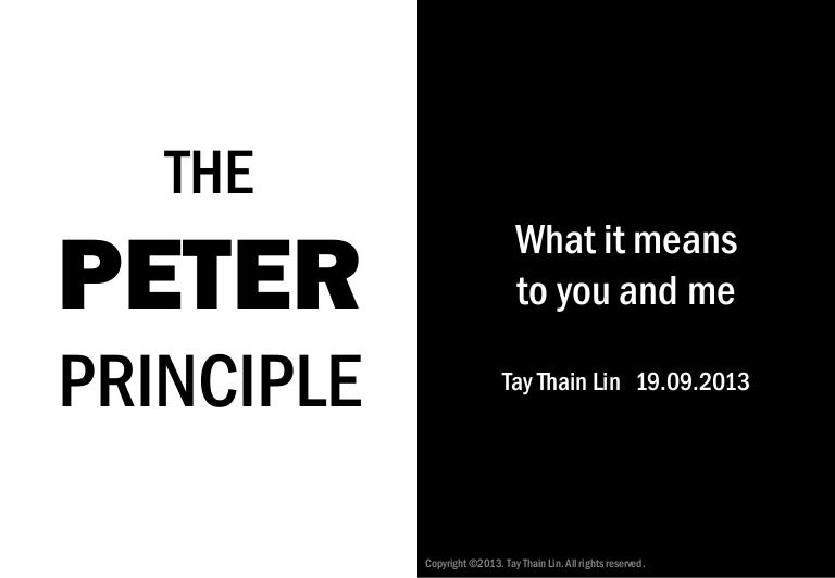 The Peter Principle Revisited What It Means To You And Me I'm 19 years old and i'm currently living in aurora, colorado. the peter principle revisited what it
