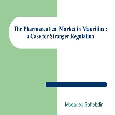 The Pharmaceutical Market in Mauritius.ppt