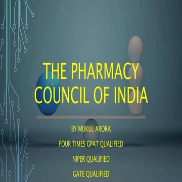 The pharmacy council of india