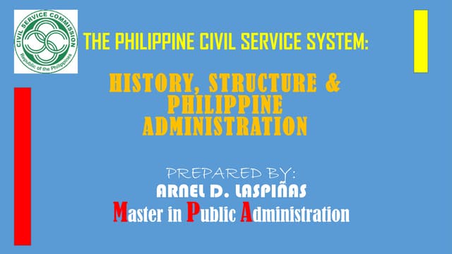 The philippine civil service system final report  PPT