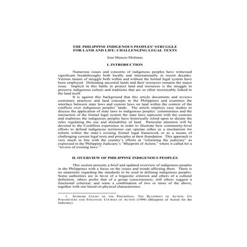 The Philippine Indigenous People and their Customary Laws | PDF
