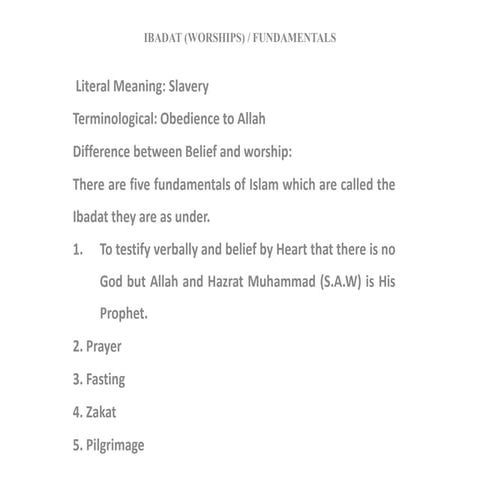 The philosophy of prayer in islam