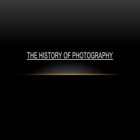 Photography timeline