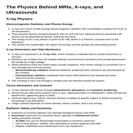 The Physics Behind Medical Imaging: MRI, X-rays, and Ultrasounds ...