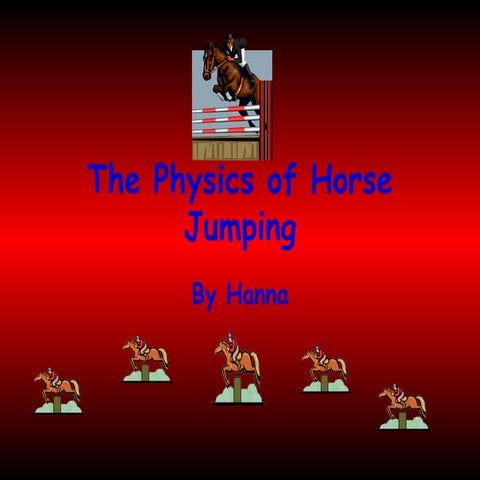 The Physics Of Horse Jumping