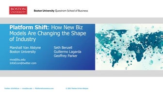 The Platform Revolution: How Networked Markets Are Transforming the Economy -...