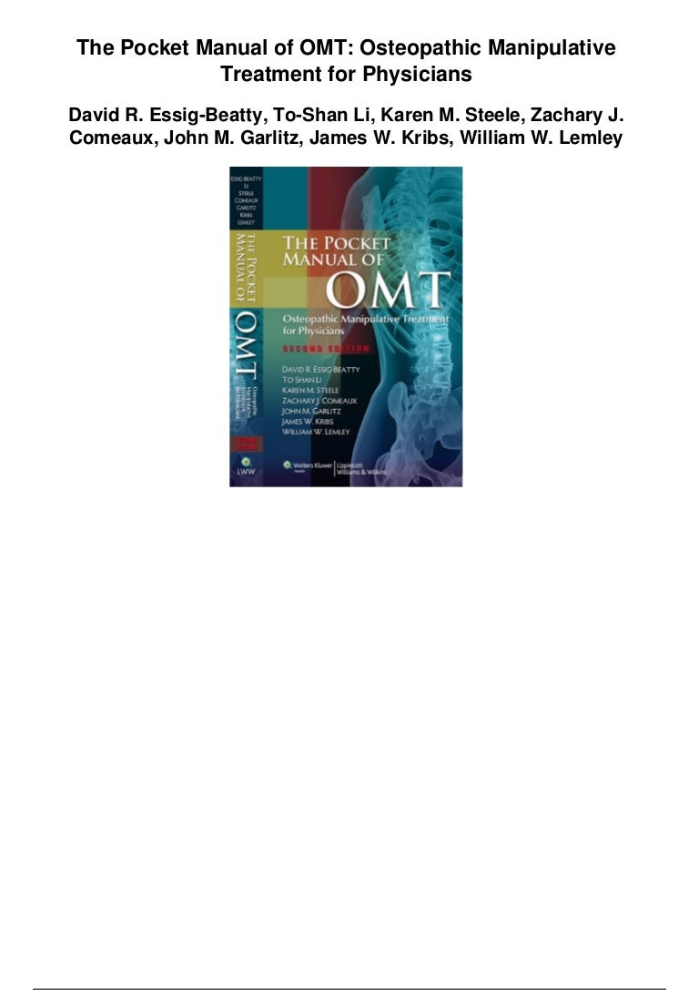 The pocket manual of omt osteopathic manipulative treatment for physi…