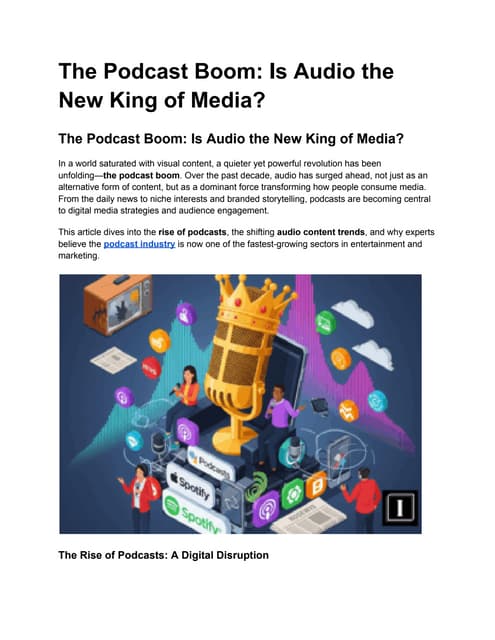 How the UK’s podcast boom is reshaping media—with a focus on sports How the UK’s podcast boom is reshaping media—with a focus on sports