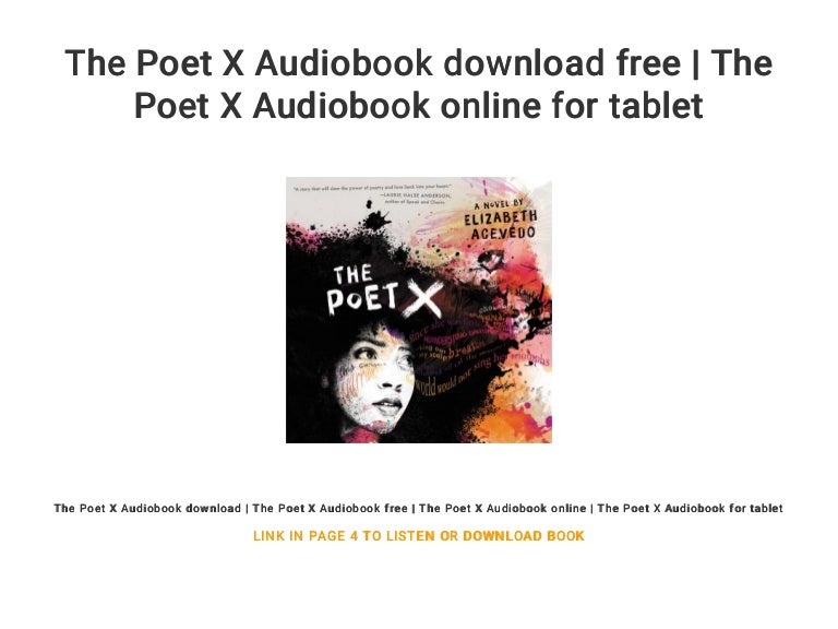 The Poet X Audiobook download free The Poet X Audiobook online for