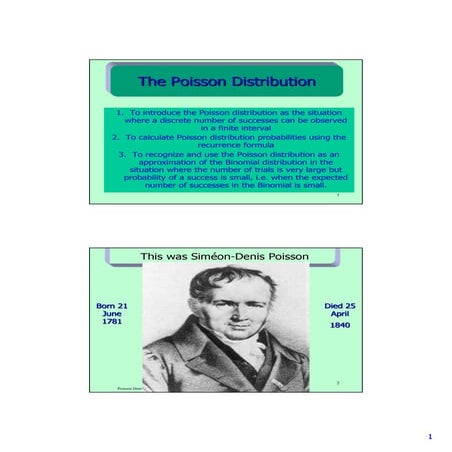 The  Poisson Distribution