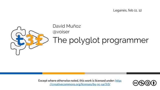 T3chFest 2016 - The polyglot programmer