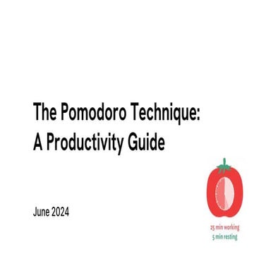 The Pomodoro Technique_ A Productivity Guide - a short presentation