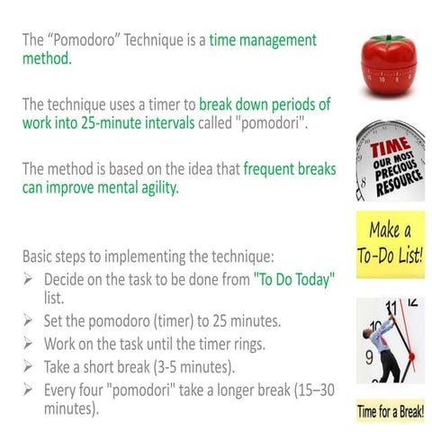 Time management technique