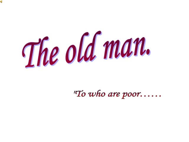 The poor man
