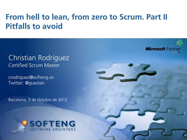 The Portal Builder Story:  From Hell to Lean, from Zero to Cloud - part 2