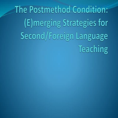 The postmethod condition