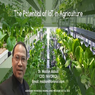 The Potential of IoT in Agriculture 