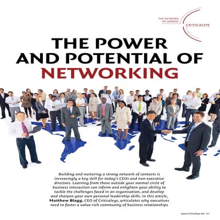 The Power And Potential Of Networking