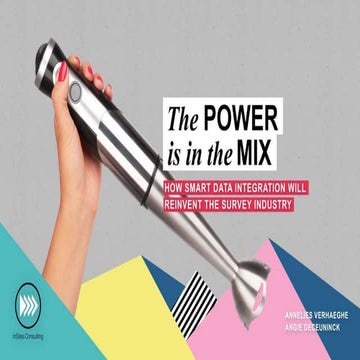 The Power is in the Mix 