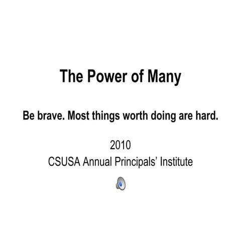 The powermanyprincipals