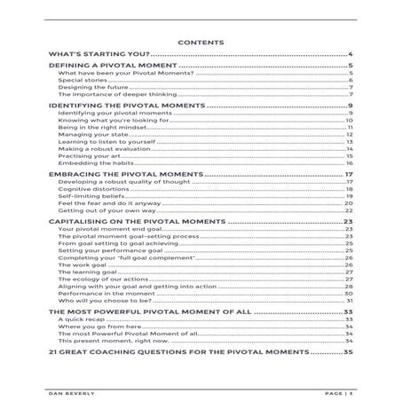 The Power of a Pivotal Moment (sample)