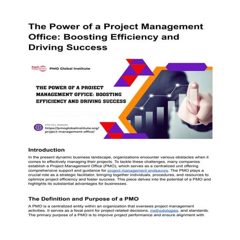 The Power of a Project Management Office_ Boosting Efficiency and Driving Suc...