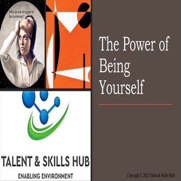 The Power of Being Yourself 