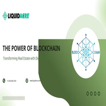 The Power of Blockchain Transforming Real Estate with Digital Tokens