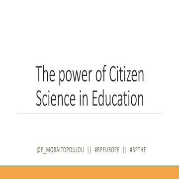 The power of cs in education moraitopoulou elina republica 2017