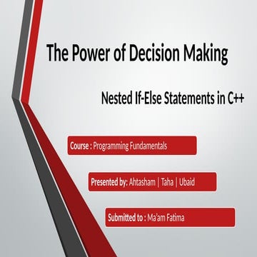 Mastering Nested If-Else Statements in C++ for Effective Decision ...