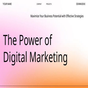Career Growth in Digital markting and grow your business | PPTX