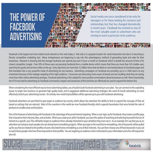 The power of facebook