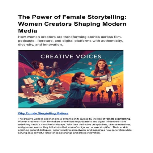 The Power of Female Storytelling_ Women Creators Shaping Modern Media.pdf