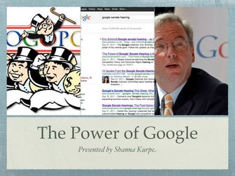 The Power of Google: A Review of the 2011 Senate Subcommittee Hearing
