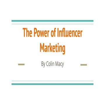 The Impact of Social Media Influencers on Marketing | PDF