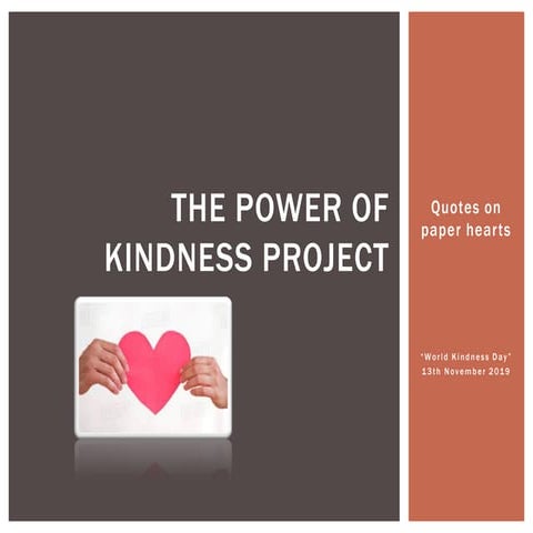 The power of kindness project