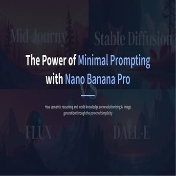 The Power of Minimal Prompting with Nano Banana Pro