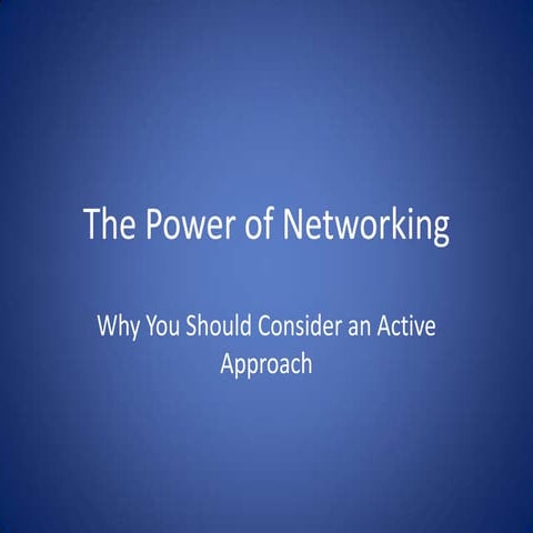 The Power Of Networking