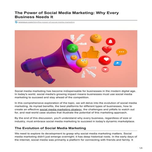 The Power of Social Media Marketing Why Every Business Needs It.pdf