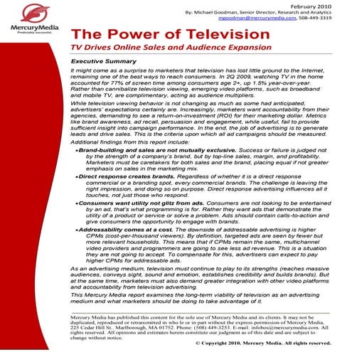 The Power of Television