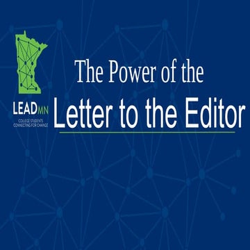 The Power of the Letter to the Editor