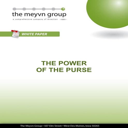 The Power of the Purse