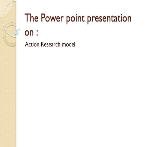 action research model