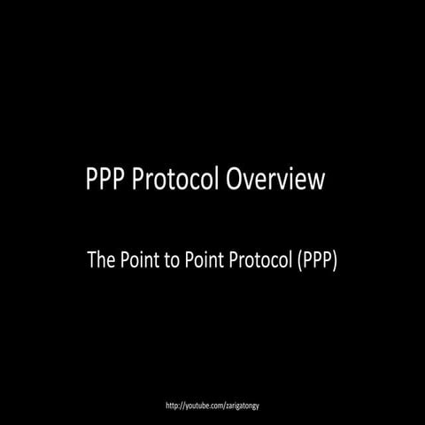 The Point to Point Protocol (PPP)