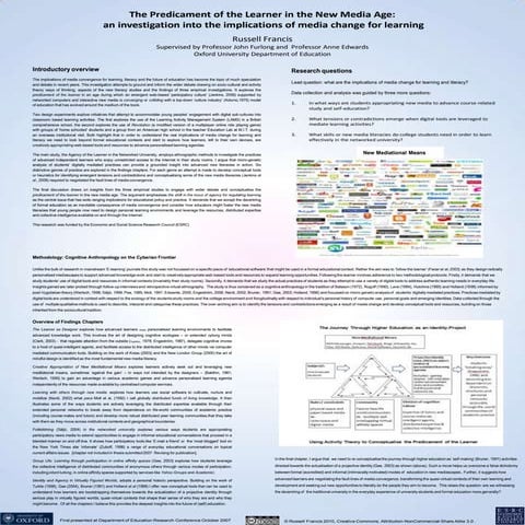 Poster_for The Predicament of the Learner in the New Media Age