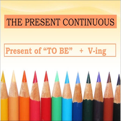 The present continuous