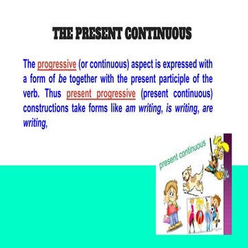 The present continuous | PPTX