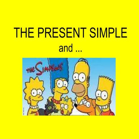 The present simple and the simpsons